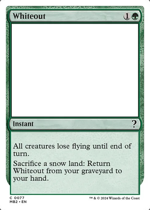 Whiteout · Mystery Booster 2 77/385