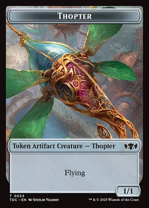 Thopter · Tarkir: Dragonstorm Commander Tokens 33/34