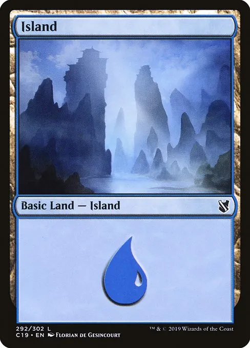 Island · Commander 2019 292/302