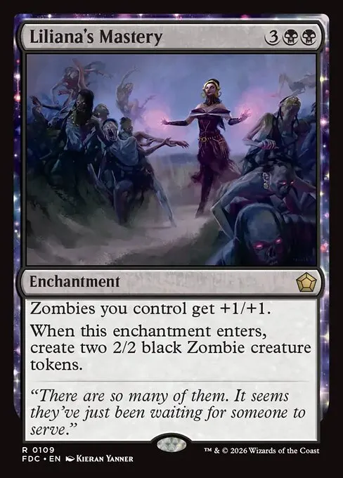 Liliana's Mastery · Foundations Commander 109/3