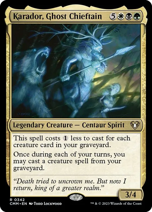 Karador, Ghost Chieftain · Commander Masters 342/1067