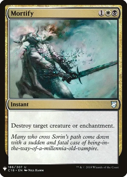 Mortify · The List C18-186/5050