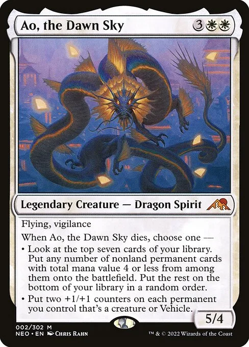 Ao, the Dawn Sky · Kamigawa: Neon Dynasty 2/531