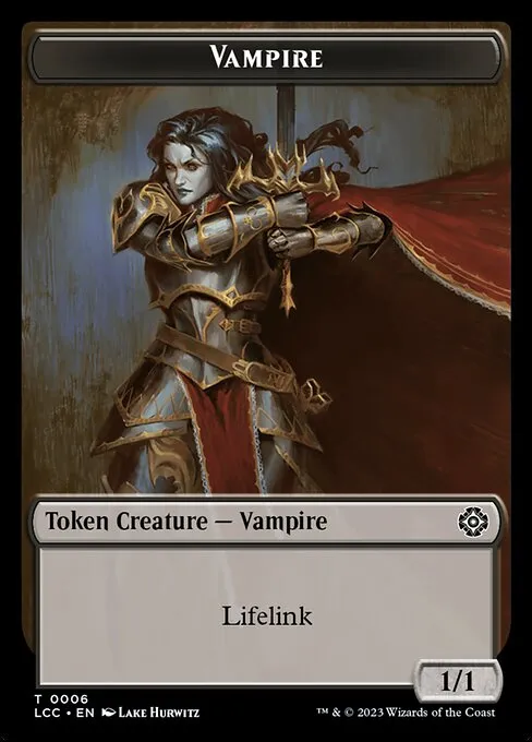 Vampire · The Lost Caverns of Ixalan Commander Tokens 6/18