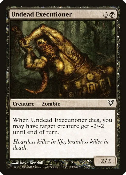 Undead Executioner · Avacyn Restored 123/244