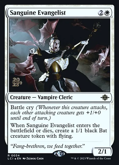 Sanguine Evangelist · The Lost Caverns of Ixalan Promos 34s/136