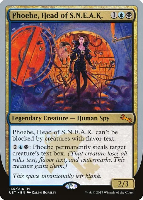 Phoebe, Head of S.N.E.A.K. · Unstable 135/268