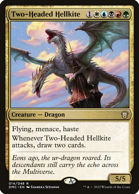 Two-Headed Hellkite · Dominaria United Commander 14/240
