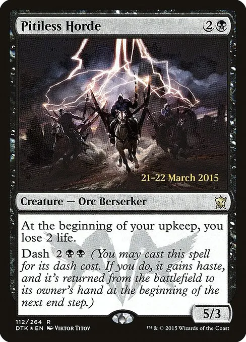 Pitiless Horde · Dragons of Tarkir Promos 112s/51