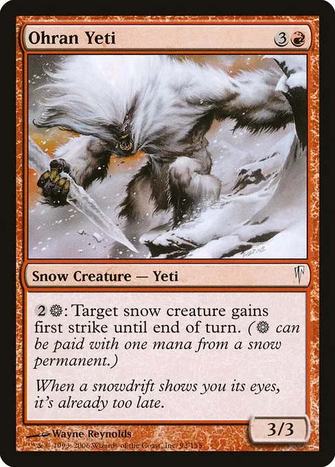 Ohran Yeti · Coldsnap 93/155
