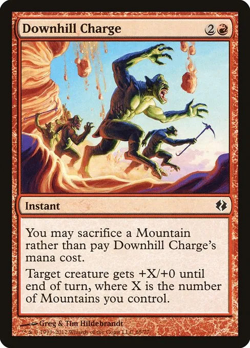Downhill Charge · Duel Decks: Venser vs. Koth 69/77