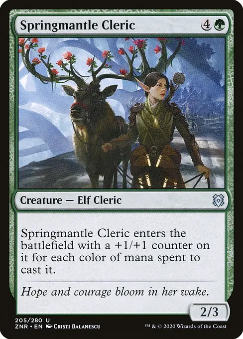 Springmantle Cleric · Zendikar Rising 205/407