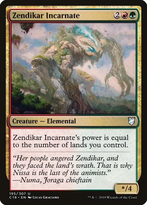 Zendikar Incarnate · Commander 2018 195/307