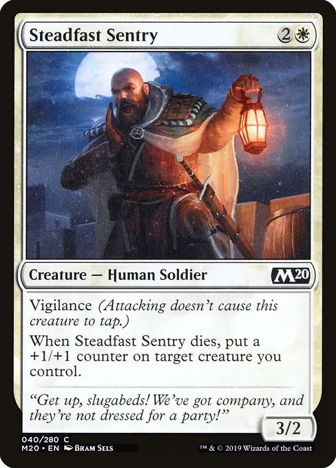 Steadfast Sentry · Core Set 2020 40/346
