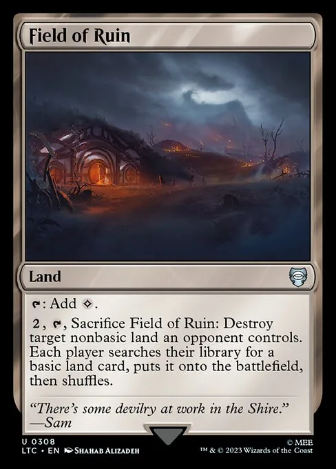 Field of Ruin · Tales of Middle-earth Commander 308/591