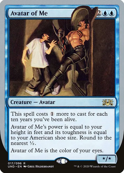 Avatar of Me · Unsanctioned 17/96
