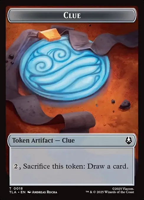 Clue · Avatar: The Last Airbender Tokens 18/22