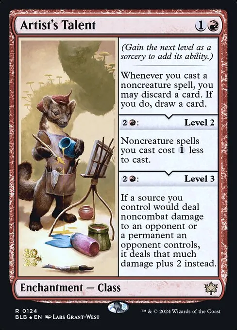 Artist's Talent · Bloomburrow Promos 124s/160