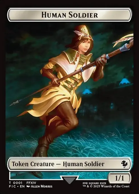 Human Soldier · Final Fantasy Commander Tokens 1/11