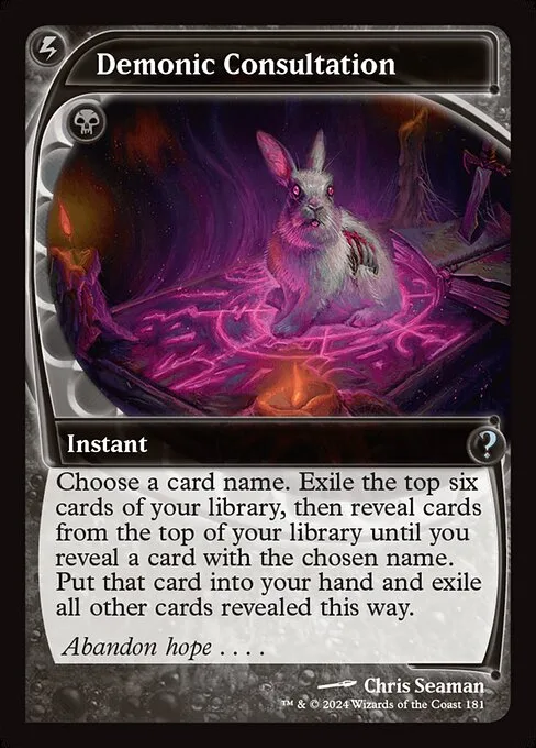 Demonic Consultation · Mystery Booster 2 181/385