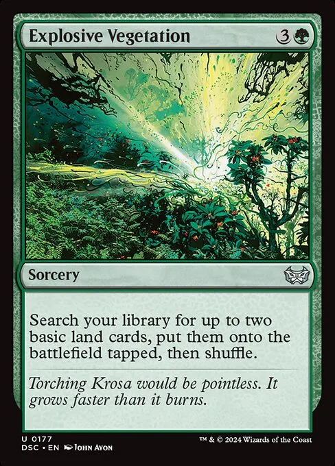 Explosive Vegetation · Duskmourn: House of Horror Commander 177/373