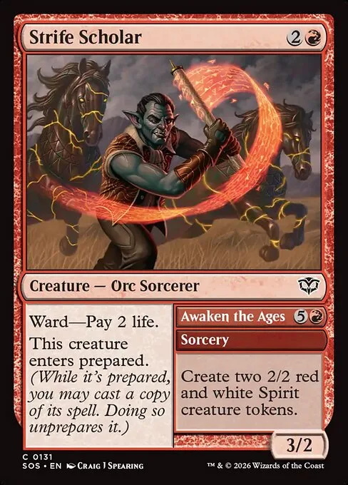 Strife Scholar // Awaken the Ages · Secrets of Strixhaven 131/368