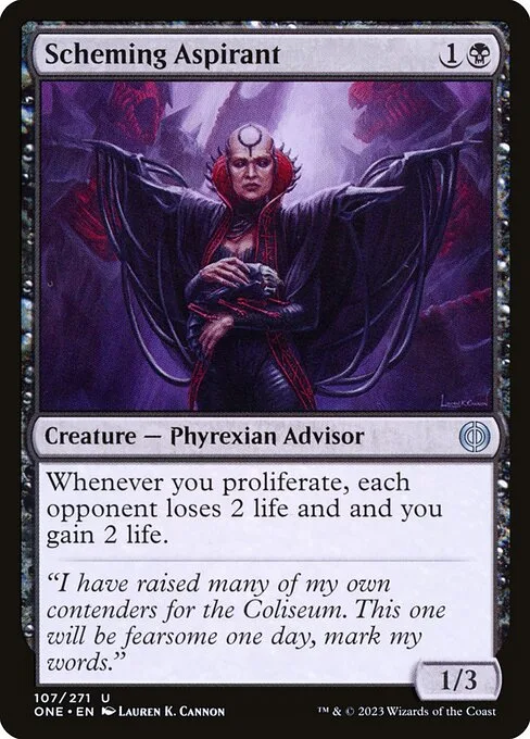 Scheming Aspirant · Phyrexia: All Will Be One 107/479