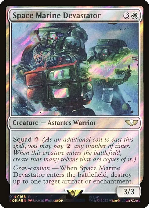 Space Marine Devastator · Warhammer 40,000 Commander 14★/617
