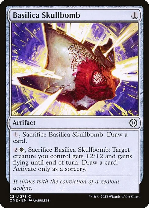 Basilica Skullbomb · Phyrexia: All Will Be One 224/479