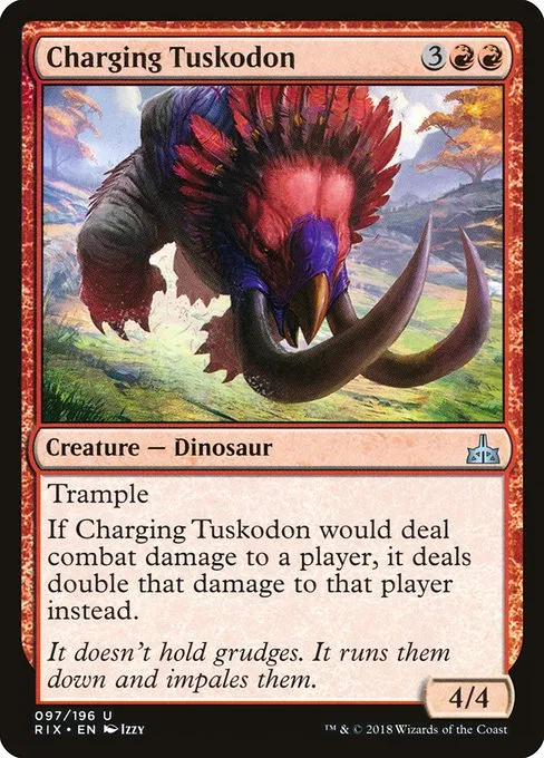 Charging Tuskodon · Rivals of Ixalan 97/205