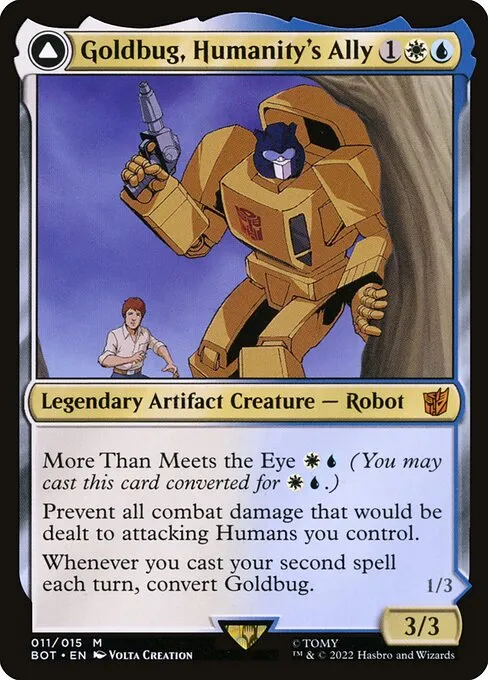 Goldbug, Humanity's Ally // Goldbug, Scrappy Scout · Transformers 11/29
