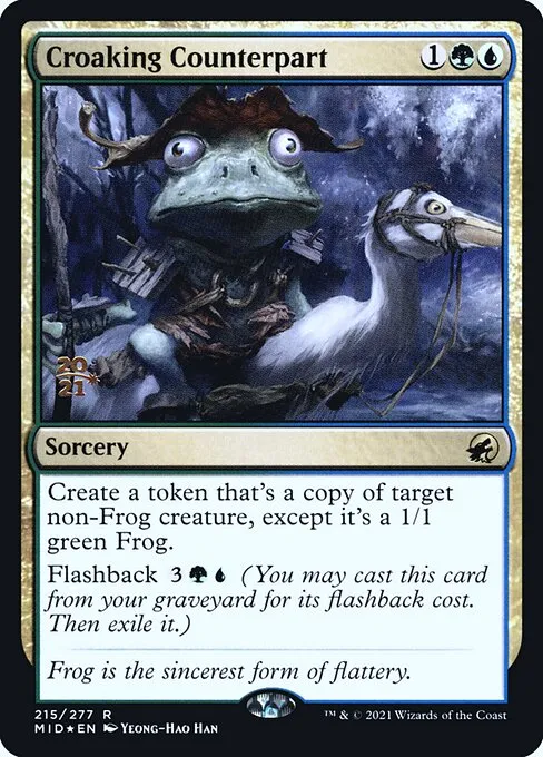 Croaking Counterpart · Innistrad: Midnight Hunt Promos 215s/155