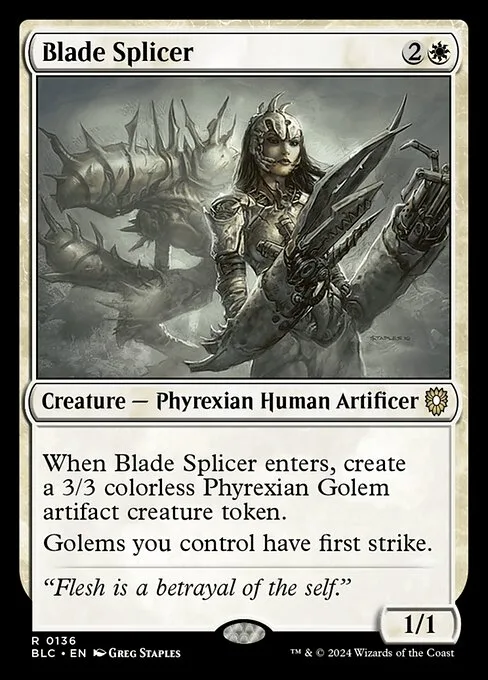 Blade Splicer · Bloomburrow Commander 136/356