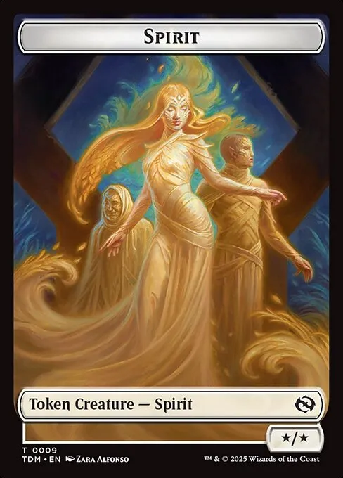 Spirit · Tarkir: Dragonstorm Tokens 9/16