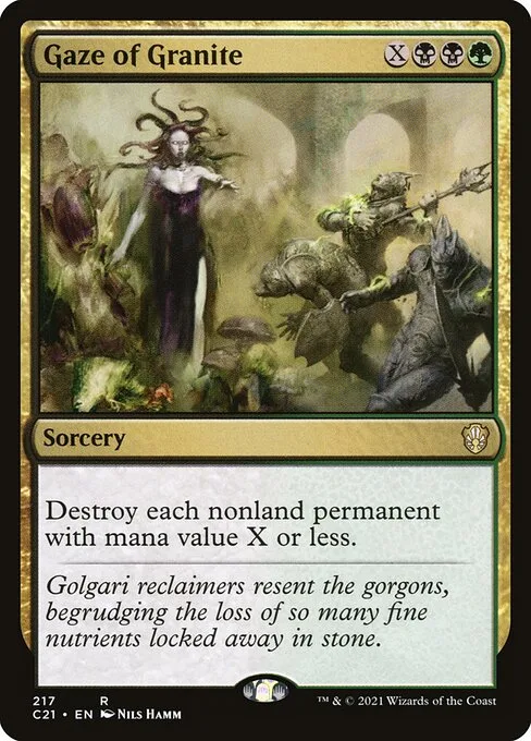 Gaze of Granite · Commander 2021 217/409
