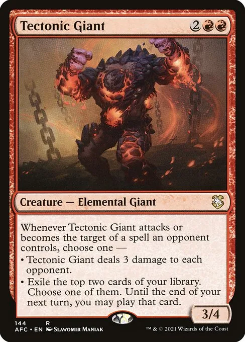 Tectonic Giant · Forgotten Realms Commander 144/331
