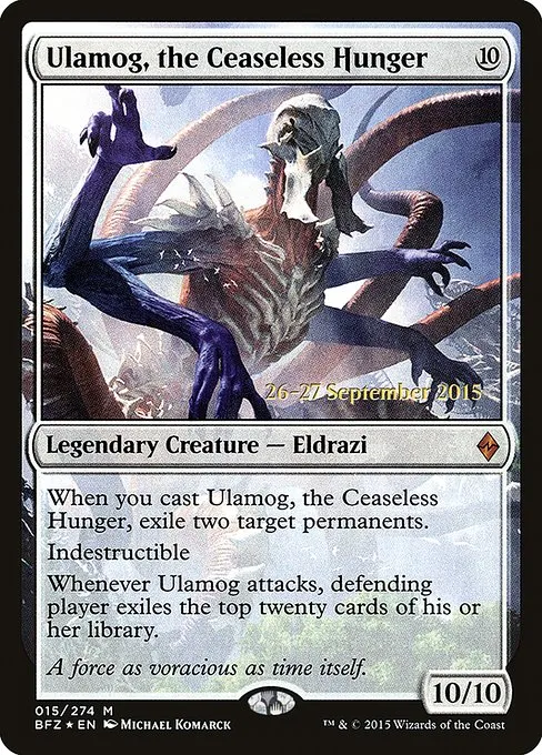 Ulamog, the Ceaseless Hunger · Battle for Zendikar Promos 15s/90
