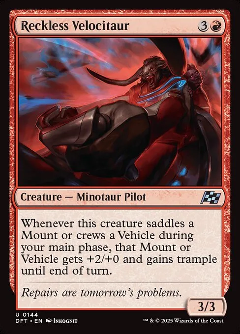 Reckless Velocitaur · Aetherdrift 144/553