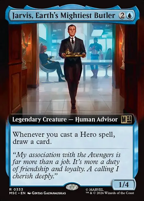 Jarvis, Earth's Mightiest Butler · Marvel Super Heroes Commander 333/9