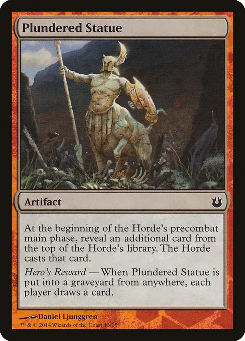 Plundered Statue · Battle the Horde 13/15