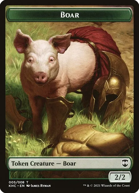 Boar · Kaldheim Commander Tokens 5/8