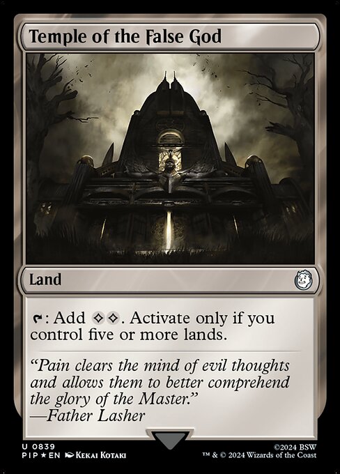 Temple of the False God · Fallout 839/1068