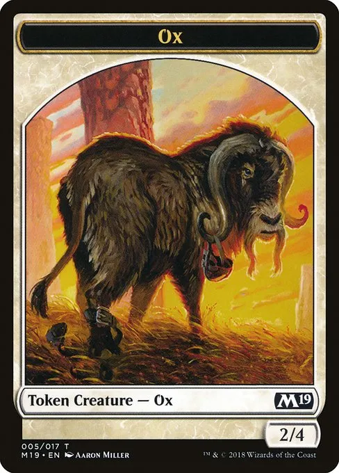 Ox · Core Set 2019 Tokens 5/18