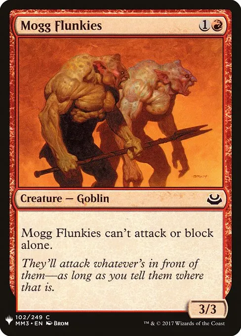 Mogg Flunkies · The List MM3-102/5050