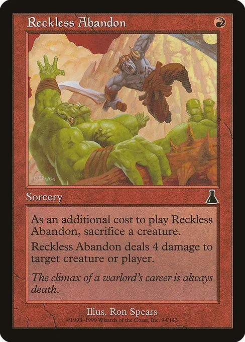 Reckless Abandon · Urza's Destiny 94/143