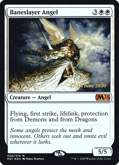 Baneslayer Angel · Core Set 2021 Promos 6s/137