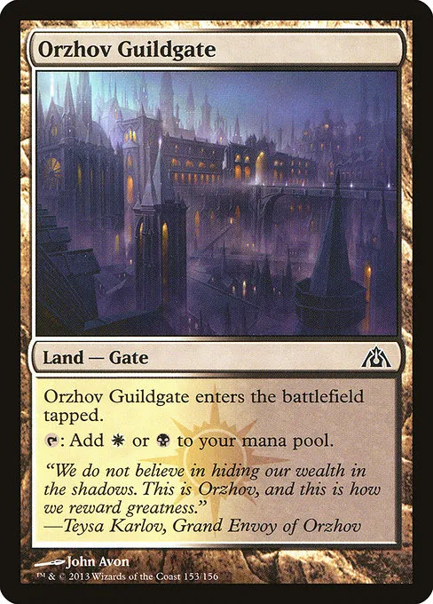 Orzhov Guildgate · Dragon's Maze 153/156
