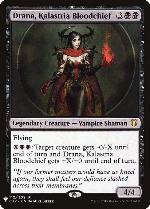 Drana, Kalastria Bloodchief · The List C17-112/5050