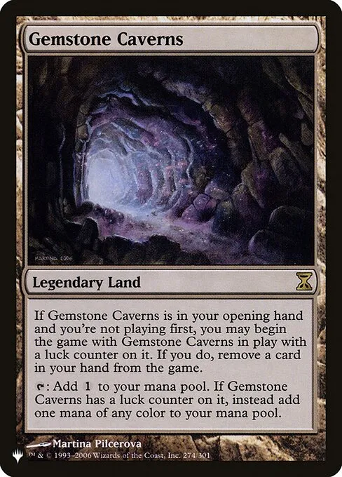 Gemstone Caverns · The List TSP-274/5050