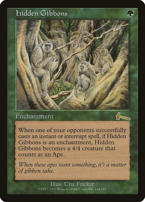 Hidden Gibbons · Urza's Legacy 104/143